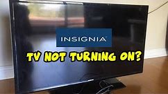 How to Fix Your Insignia TV That Won't Turn On - Black Screen Problem