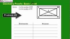 Geometry Proofs: Basic Level