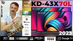 मजा पूरा Pay Less Sony Bravia 4K Ultra HD Smart LED Google TV KD-43X70L Review in हिंदी