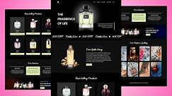 Create a Responsive Perfume Ecommerce Website Using HTML CSS & JS | Tutorial For Beginners in Hindi