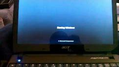 How to restore an Acer Aspire One 722 Netbook running Windows 7 back to factory defaults