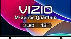 VIZIO 43-inch MQ6 Series 4K QLED HDR Smart TV w/Dolby Vision, WiFi 6E, Bluetooth Headphone Capable, AMD FreeSync & Alexa Compatibility, M43Q6M-K04, 2023 Model