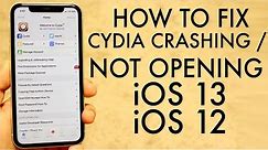 How To FIX Cydia Crashing / Not Opening! (2020)