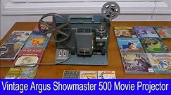 How to Repair & Cleaning Vintage Argus Showmaster 500 Movie Projector 8mm, Now works good as NEW