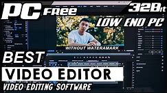32Bit Best Video Editing Software for PC Windows 7/8/10 | Low End PC Video Editor 32bit |#3million