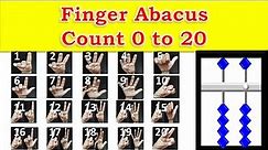 Learn To Count 0 to 20 with the help of Abacus and Finger Abacus - Finger Abacus - Count on Abacus