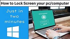 How To Set Lockscreen in Laptop | Lock Kaise Lagaye | Lock Screen Settings in Windows 10