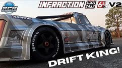 Drift King! Arrma Infraction V2 - HandBrake Tested - Running Video