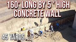 See What It Takes To Build And Pour Concrete Retaining Wall 2021