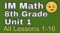 😉 8th Grade, Unit 1, All Lessons 1-16 | Rigid Transformations and Congruence | Illustrative Math