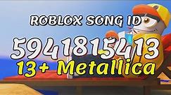 13+ Metallica Roblox Song IDs/Codes