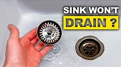 Quick tip: How to Fix a Kitchen Sink Strainer That Doesn't Let Water Escape