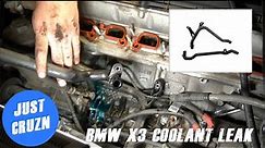 BMW X3 M54 Coolant Leak: Removing the Intake Manifold and replacing coolant pipes