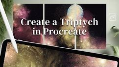 Procreate Tutorial: Design a Digital Art Triptych with Nebula, Stars & Planets Using Galaxy Brushes