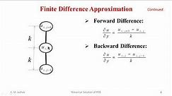 Numerical Solution of Partial Differential Equations(PDE) Using Finite Difference Method(FDM)