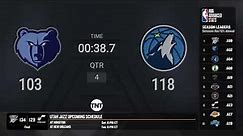 Memphis Grizzlies @ Minnesota Timberwolves | NBA on TNT Live Scoreboard