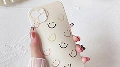 Caseative Funny Smiley Smile Face Silicone Soft iPhone Case (White,iPhone X/Xs)