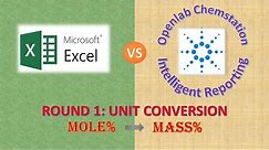 How to Convert Mole Percent to Mass Percent | Openlab Chemstation Intelligent Reporting