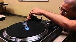 DJ Sweigard - ToneArm Weight Adjustment (turntable tutorial)