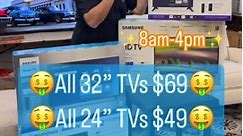 Forest Hills Liquidation on Instagram: "🔥32’’ & 24” LED TV’s BLOWOUT🔥 ALL 32” TV’s ONLY $69🤑 ALL 24” TV’s ONLY $49🤑 THIS Saturday ONLY April 20th from 8am-4pm🎉 Featuring: 📺Samsung 32’’ LED Smart TV Model #: UN32M4500 Us: $69 / Them: $189+ 📺Philips 32” PFL64 HD Roku Smart TV Model #: PFL6472F7 Us: $69 / Them: $149+ 📺Westinghouse 32” HD Smart Roku TV Model #: WR32HX2210 Us: $69 / Them: $149+ 📺 Westinghouse 24” Rohu TV Model #: WR24HX2210 Us: $49 / Them: $99+ Want something bigger? We also