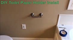 How To Install a Delta Toilet Paper Holder in Drywall - DIY