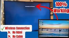 How to Connect Laptop on Any Smart TV Wirelessly | Step-by-Step Guide