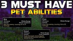 3 MUST HAVE HUNTER PET ABILITIES (And How To Get Them) - World of Warcraft Classic