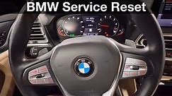 2019 - 2022 BMW X3 X5 How to reset the service light / maintenance / oil change / 3 Series /