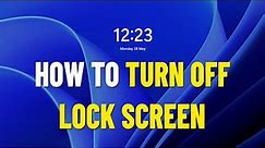 Disable Lock Screen on Windows 11 | How To Turn Off Auto lock screen in windows11 ✔️