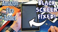 Fire HD 8 Tablet: Black Screen of Death FIXED!! Try These Solutions First!