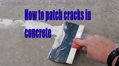 How to patch concrete cracks in 3 minutes | Concrete repair before epoxy
