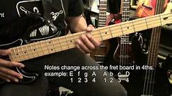 How To Find & Play Notes On The 4 String Bass Guitar Tutorial Lesson @EricBlackmonEricBlackmonMusic