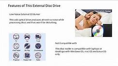 Gotega USB-3.0 External DVD Drive Unboxing and Setup Tutorial