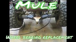 Kawasaki Mule 3010 axle removal and rear wheel bearing replacement