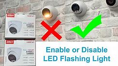 How to Enable or Disable the LED Flashing Light on a Dahua Camera