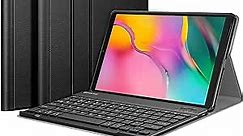 Fintie Keyboard Case for Samsung Galaxy Tab A 10.1 2019 Model SM-T510/T515/T517, Slim Shell Lightweight Stand Cover with Detachable Wireless Bluetooth Keyboard, Black