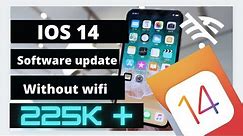 How to update IPhones without wifi IOS 14