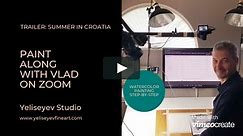 Paint Along: "Summer in Croatia" - watercolor painting tutorial with Vladislav Yeliseyev