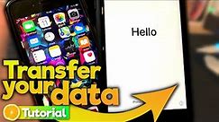 How to transfer your data from your OLD to your NEW iPhone easily! (Tutorial)