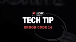 Noritz Error Code 14 | Tech Tip