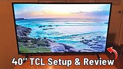 TCL 40" HD SMART LED TV with Roku | Set Up & Review (40S325 & 40S334)