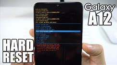 How To Reset Samsung Galaxy A12 - Hard Reset