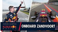 On Board for a blistering lap of Zandvoort with Max Verstappen
