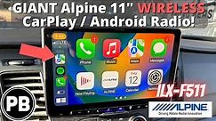 GIANT 11" Alpine Wireless Carplay / Android Radio Demo! | iLX-F11