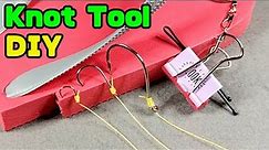 Versatile fishhook tying tool. Easy to make. Fishing Knot Tool. Fishing Knots. DIY Fishing.