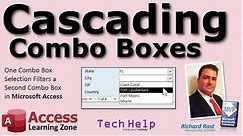 Microsoft Access Cascading Combo Boxes - One Combo Box Selection Filters a Second Combo Box