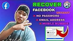 PAANO MARECOVER ANG FACEBOOK ACCOUNT MO WITHOUT EMAIL, PHONE NUMBER AND PASSWORD! 100% LEGIT 2023