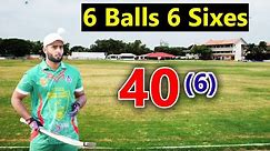 40 Runs Make Just 6 Balls , 6 Balls 6 Sixes in The History of Cricket