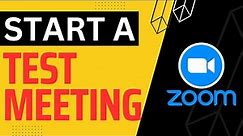 ZOOM: HOW TO JOIN A TEST MEETING TO TEST YOUR CAMERA AND MICROPHONE