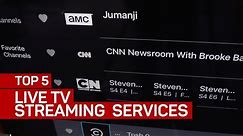 Top 5 live TV streaming services (CNET Top 5)